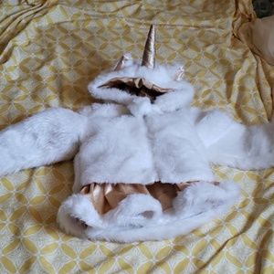 Gillian's Closet 3T Unicorn Jacket &  Gold Skirt